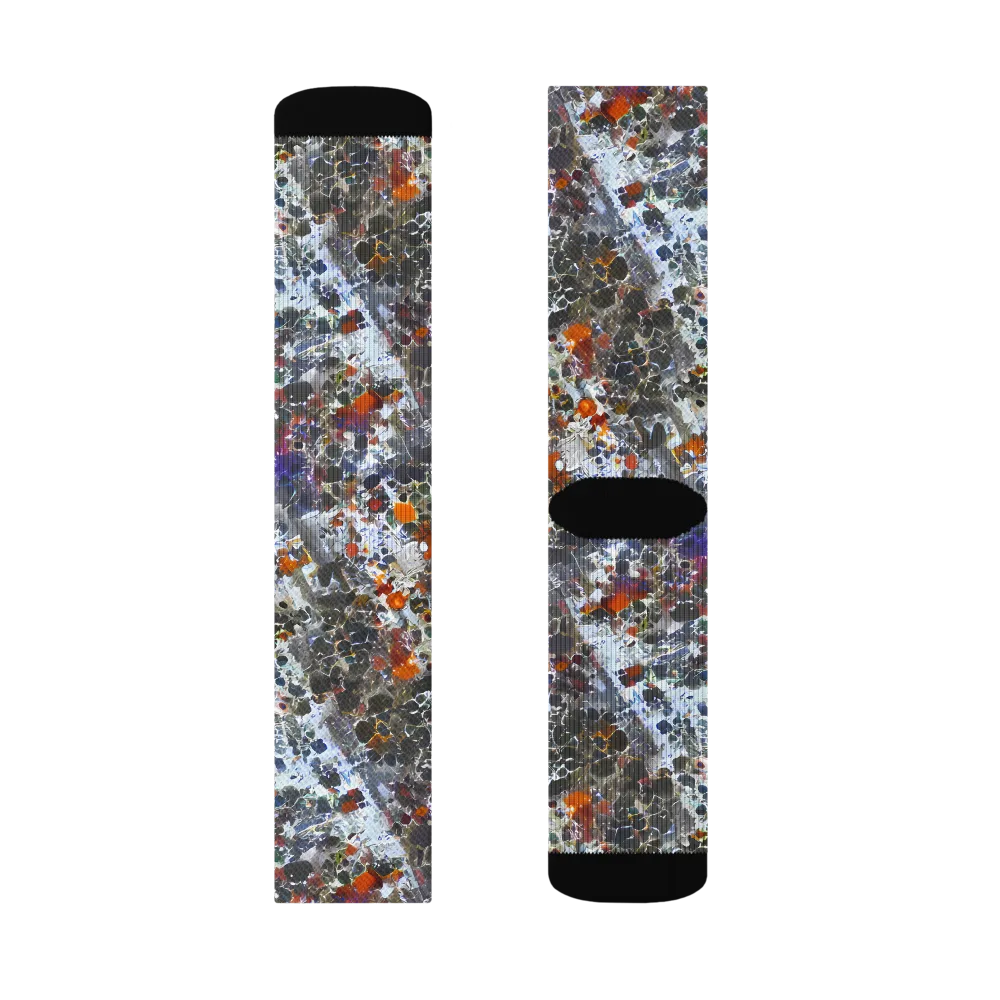 Shattered Alchemy on Socks — Right Sock
