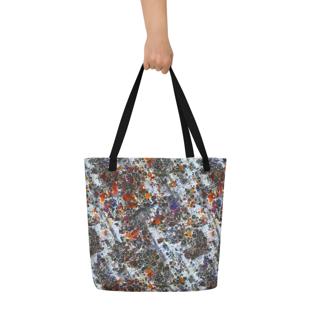 Shattered Alchemy on Large Tote Bag W/ Pocket — Front