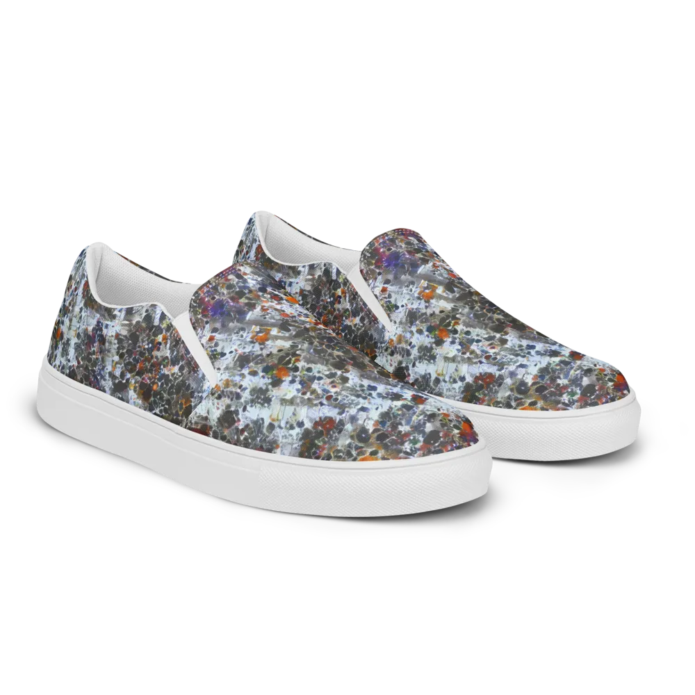 Shattered Alchemy on Women's Slip-On Canvas Shoes — Right Front