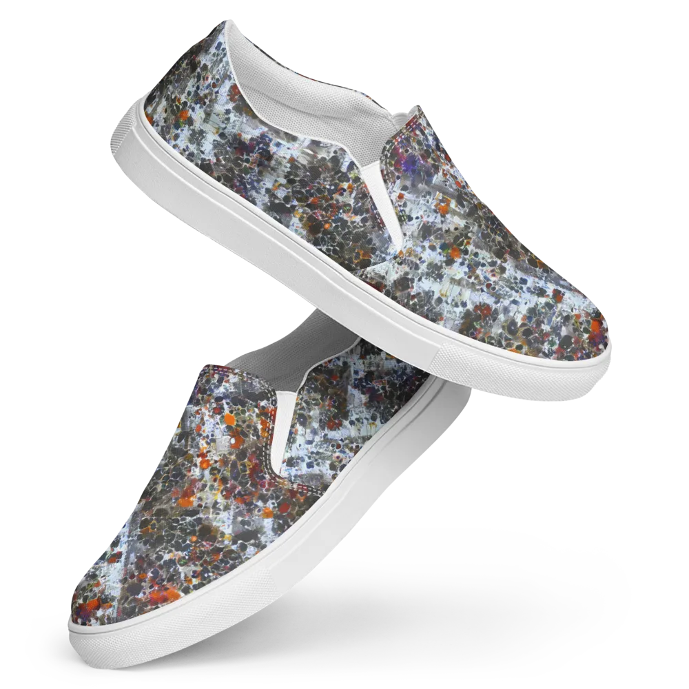 Shattered Alchemy on Women's Slip-On Canvas Shoes — Front