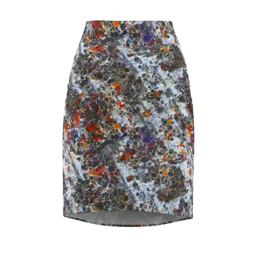 Shattered Alchemy on a Pencil Skirt