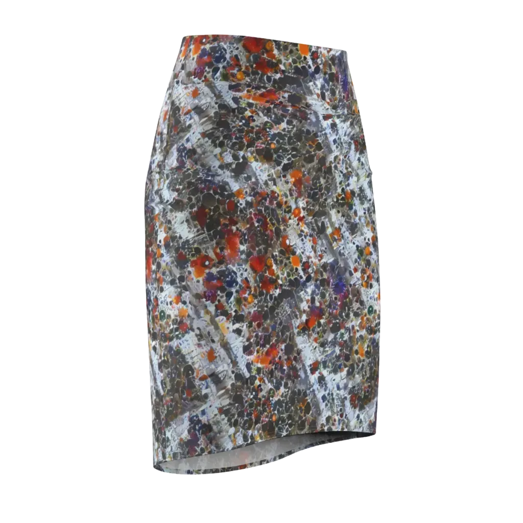 Shattered Alchemy on Pencil Skirt — Front Side
