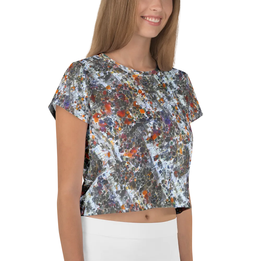 Shattered Alchemy on Crop Tee — Right