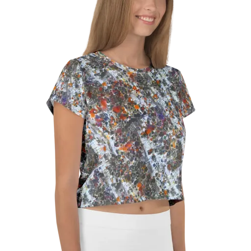 Shattered Alchemy on a Crop Tee