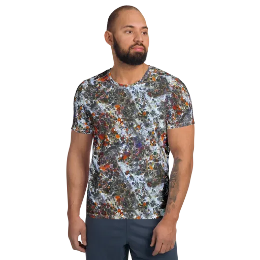 Shattered Alchemy on a Men's Athletic T-Shirt
