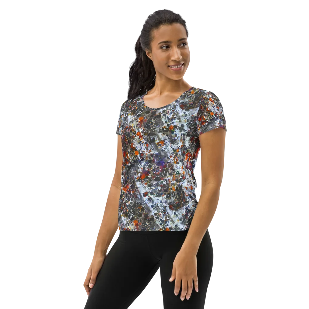 Shattered Alchemy on Women's Athletic T-Shirt — Left