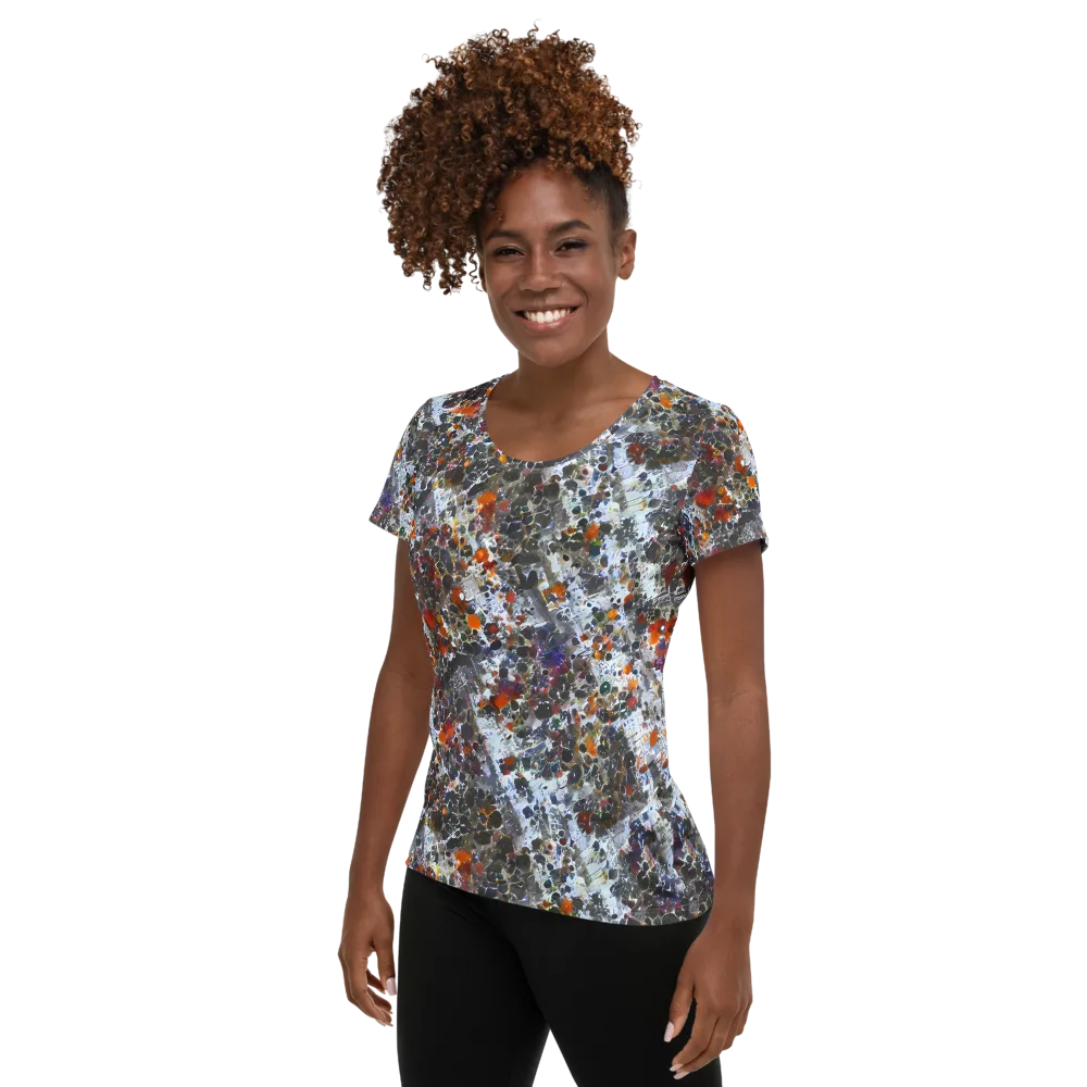 Shattered Alchemy on Women's Athletic T-Shirt — Left