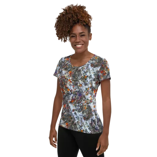 Shattered Alchemy on a Women's Athletic T-Shirt