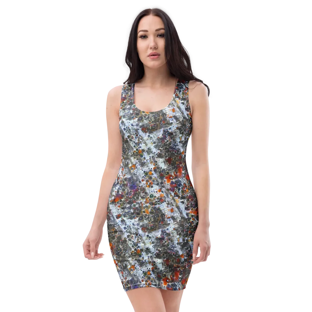 Shattered Alchemy on Bodycon Dress — Front