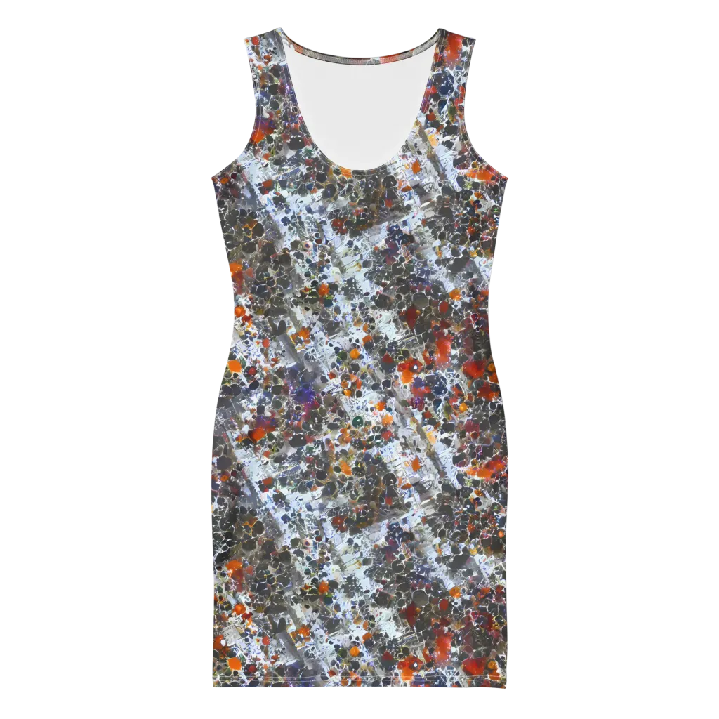 Shattered Alchemy on Bodycon Dress — Front