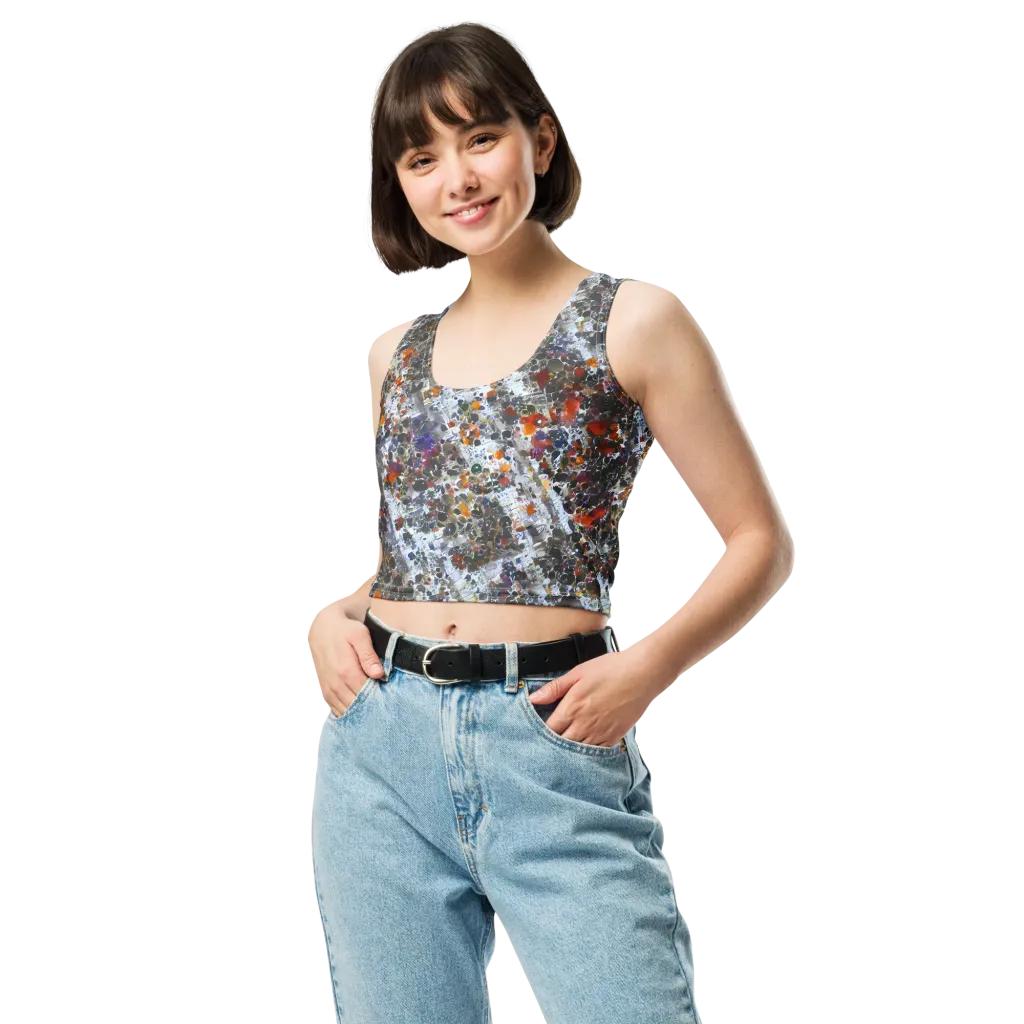 Shattered Alchemy on Crop Top — Front