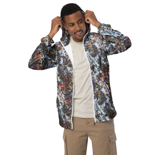 Shattered Alchemy on a Men's Windbreaker