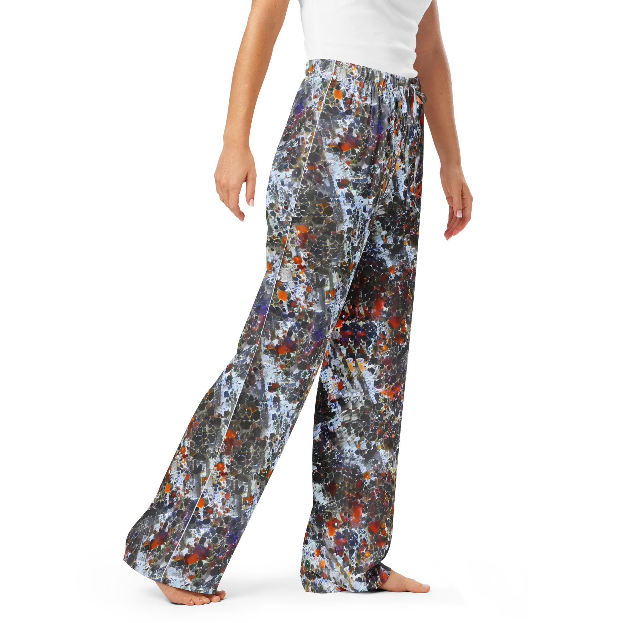 Shattered Alchemy on Women's Pajama Pants — Right Front