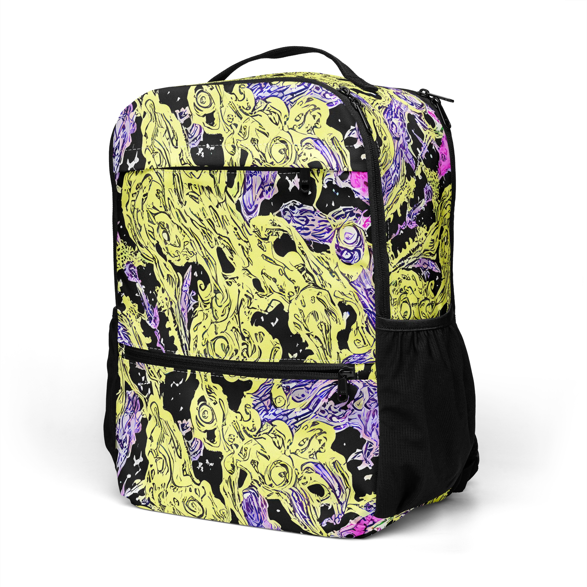 Acid Etching on Utility Backpack — Left Front