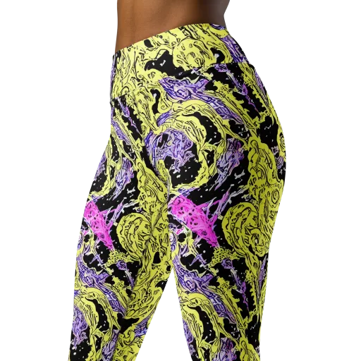 Acid Etching on a Yoga Leggings