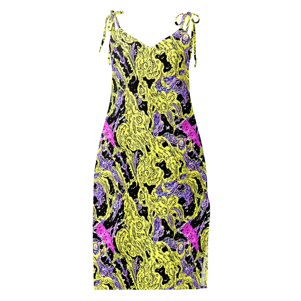Acid Etching on Slip Dress — Front