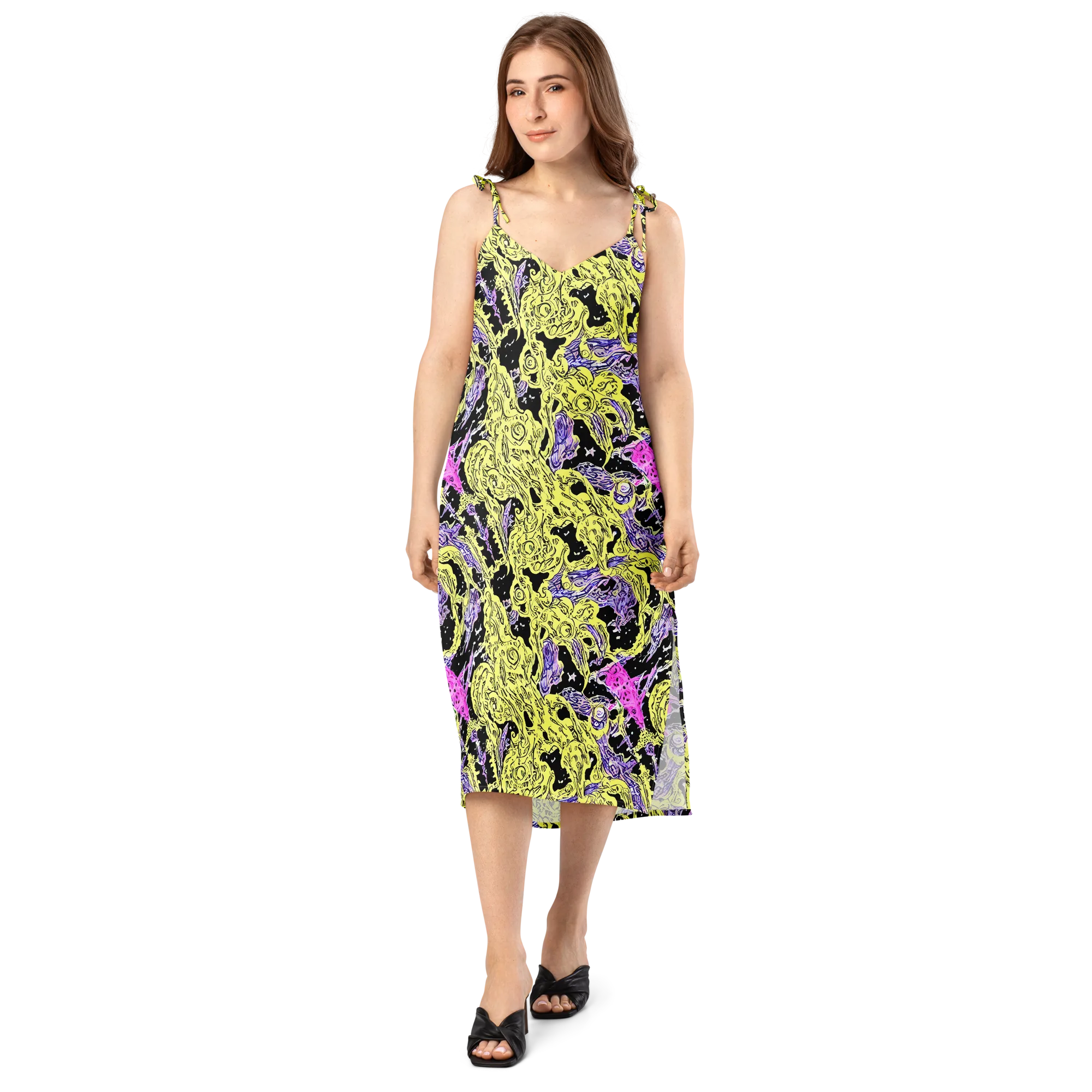 Acid Etching on Slip Dress — Front