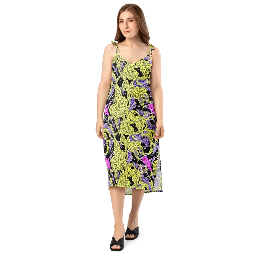 Acid Etching on Slip Dress — Front