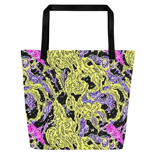 Acid Etching on a Large Tote Bag W/ Pocket