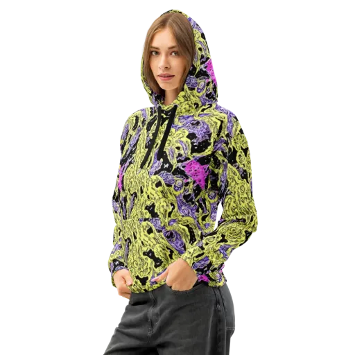 Acid Etching on a Cotton Hoodie