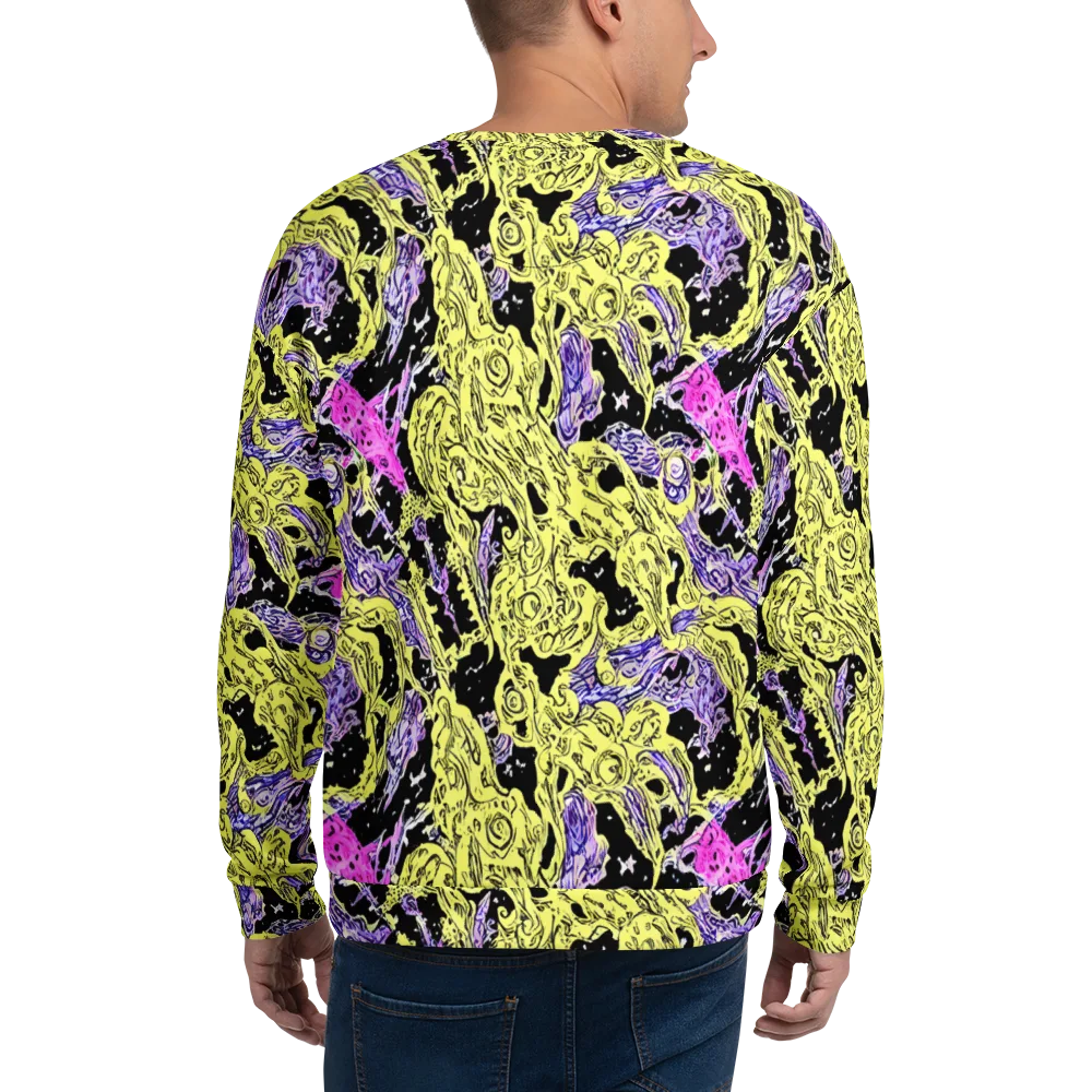 Acid Etching on Sweatshirt — Back