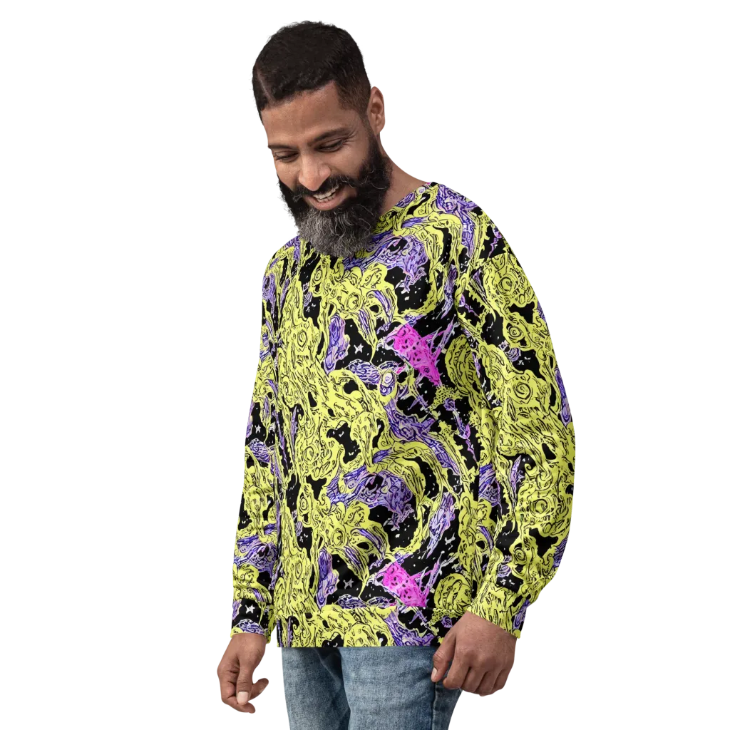 Acid Etching on Sweatshirt — Left Front