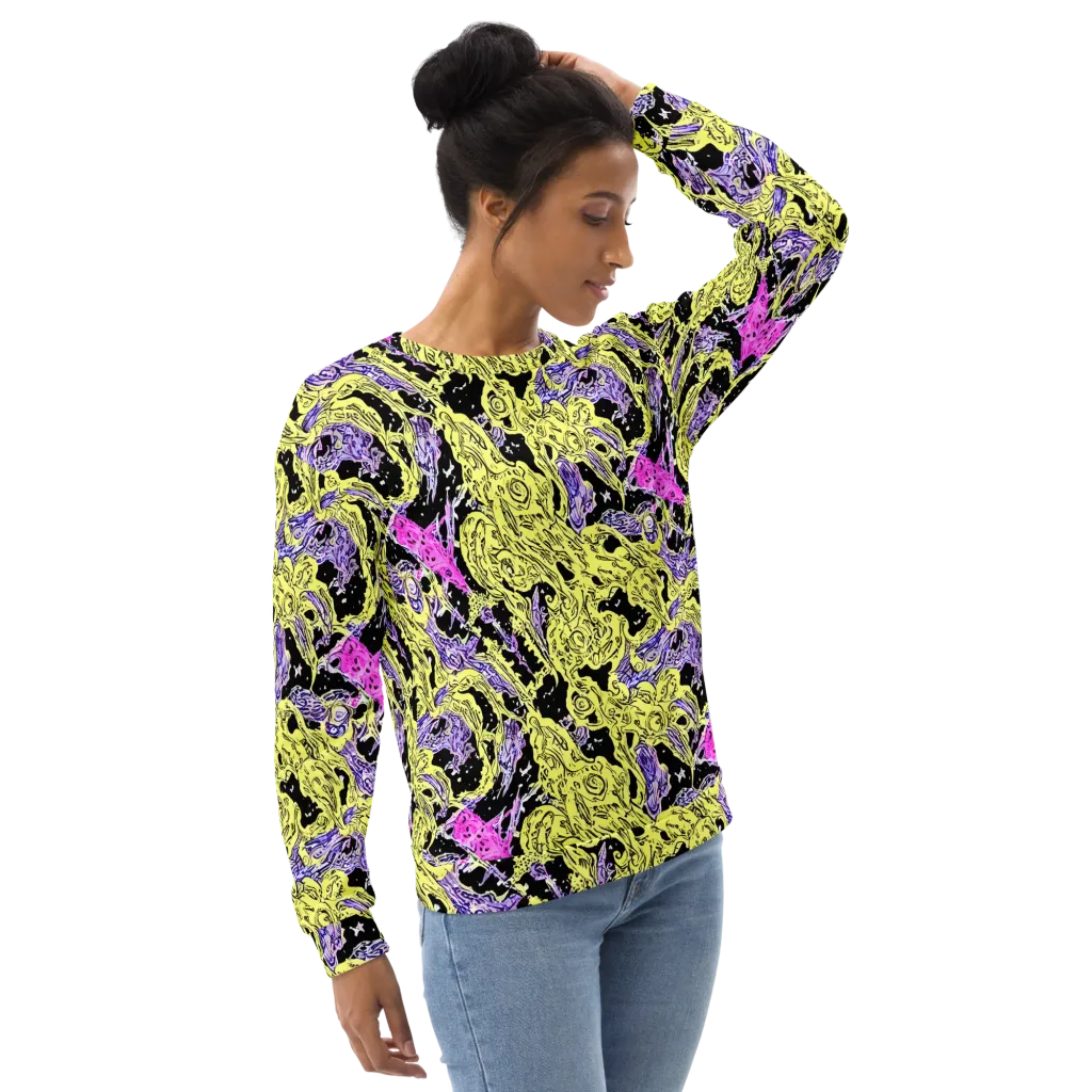 Acid Etching on Sweatshirt — Right Front