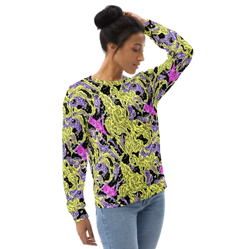 Acid Etching on a Sweatshirt