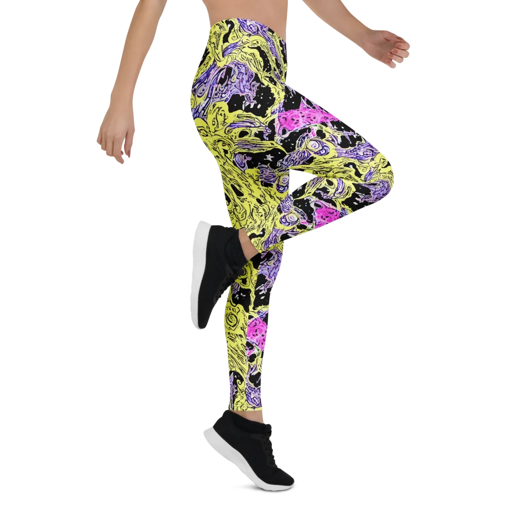 Acid Etching on Leggings — Right