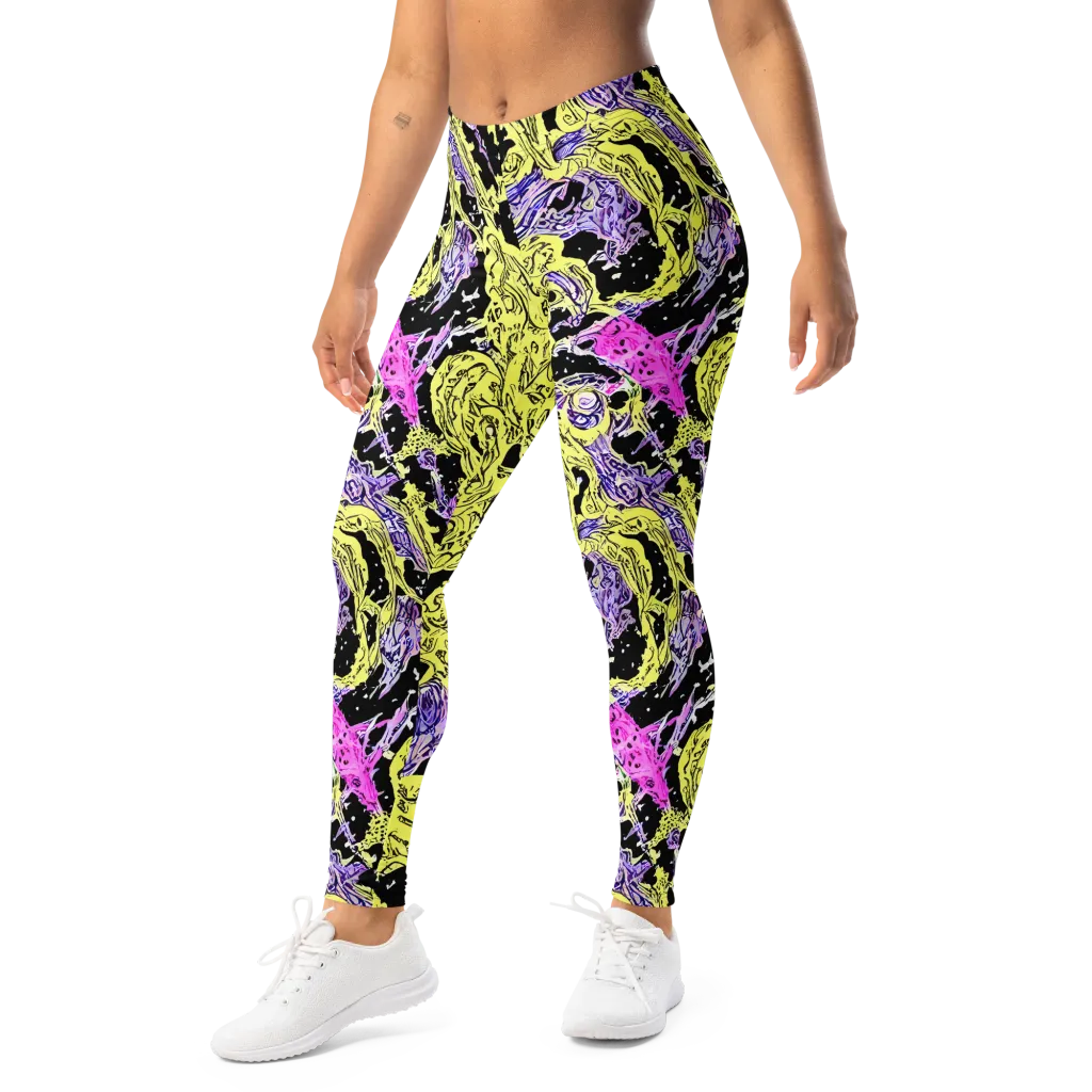 Acid Etching on Leggings — Left Front