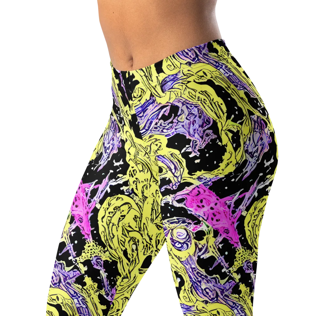 Acid Etching on Leggings — Left Front