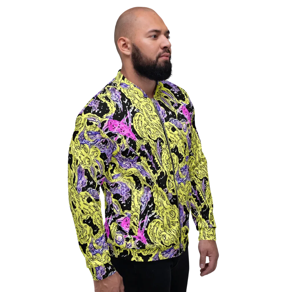 Acid Etching on Bomber Jacket — Right
