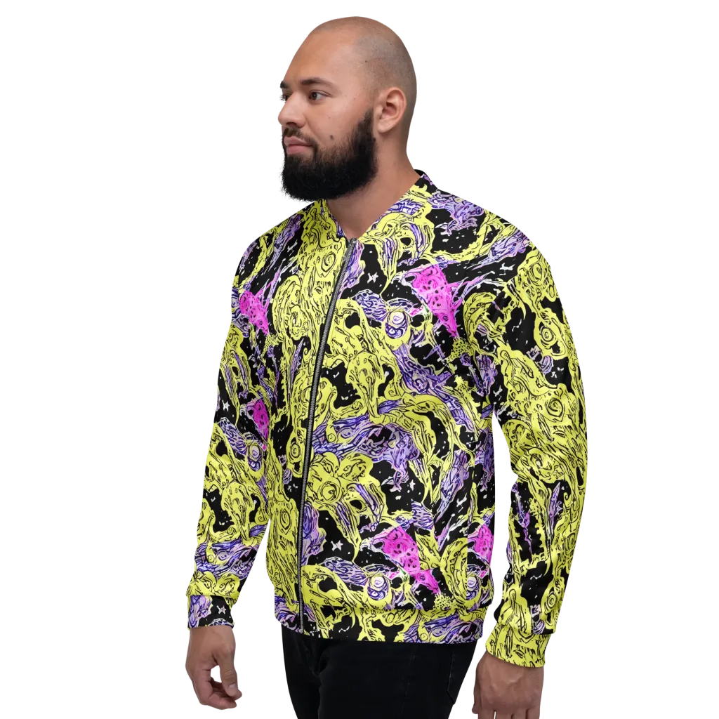 Acid Etching on Bomber Jacket — Left