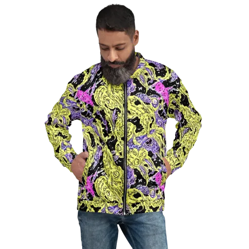 Acid Etching on a Bomber Jacket