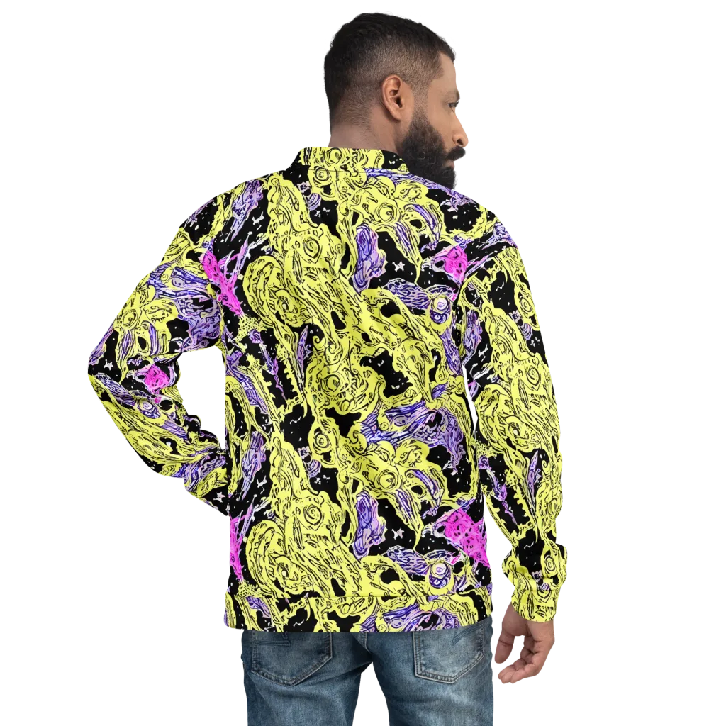 Acid Etching on Bomber Jacket — Back