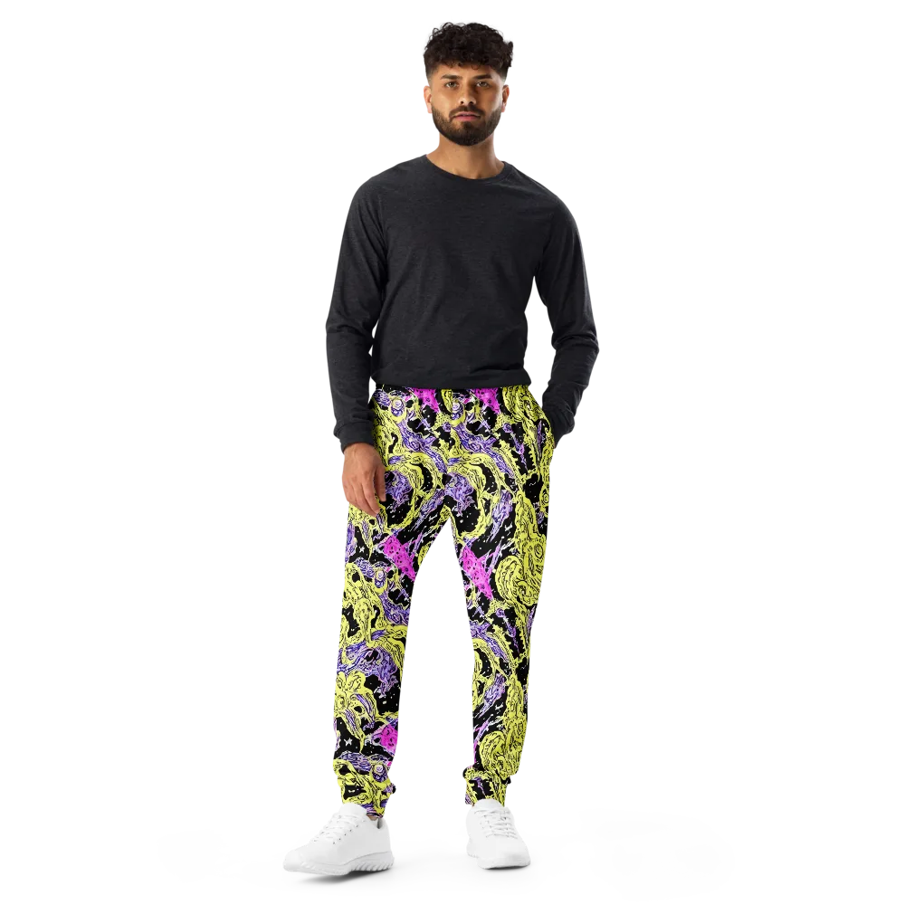 Acid Etching on Men's Joggers — Front