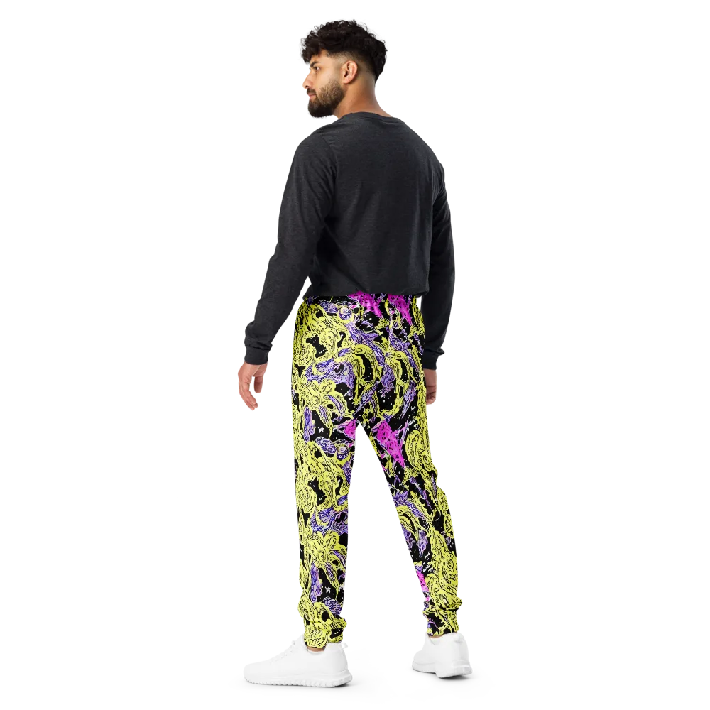 Acid Etching on Men's Joggers — Back