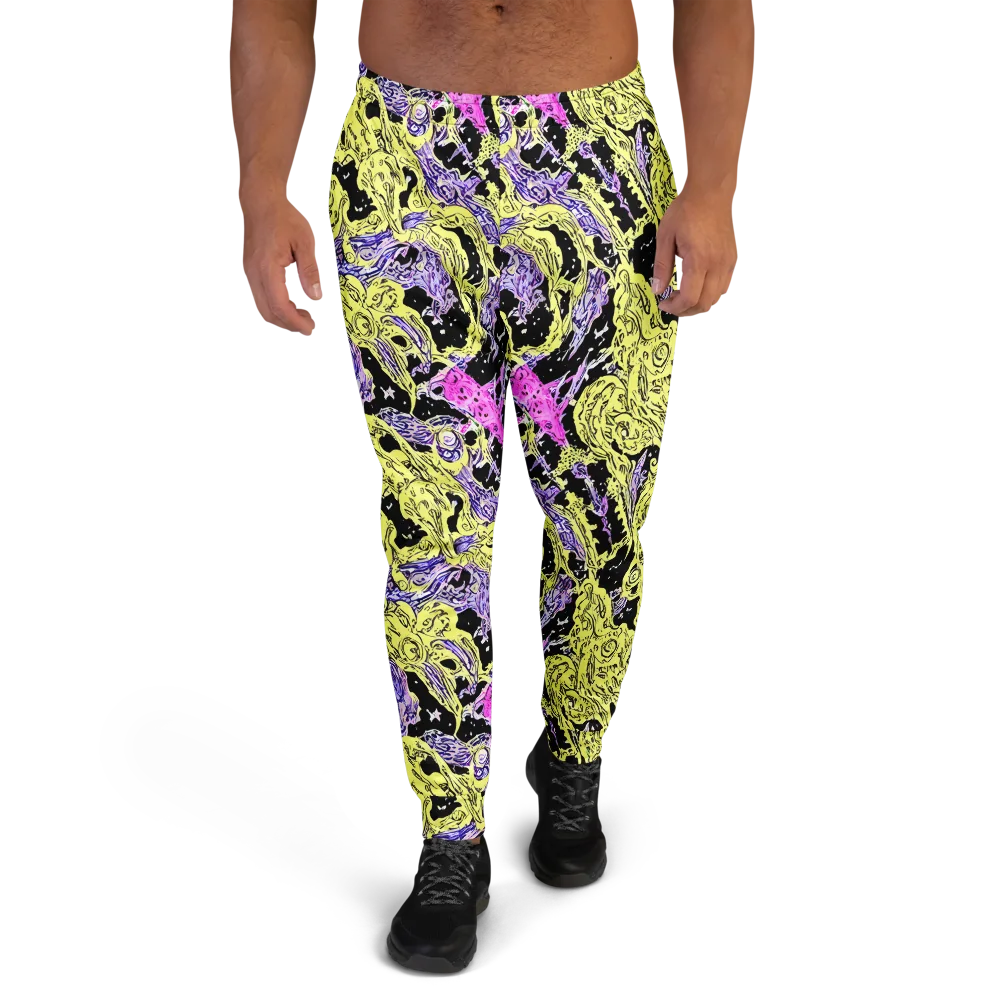 Acid Etching on Men's Joggers — Front