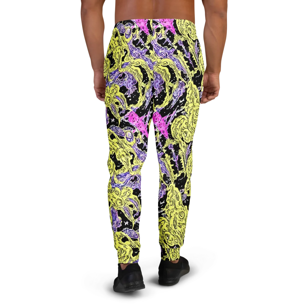 Acid Etching on Men's Joggers — Back