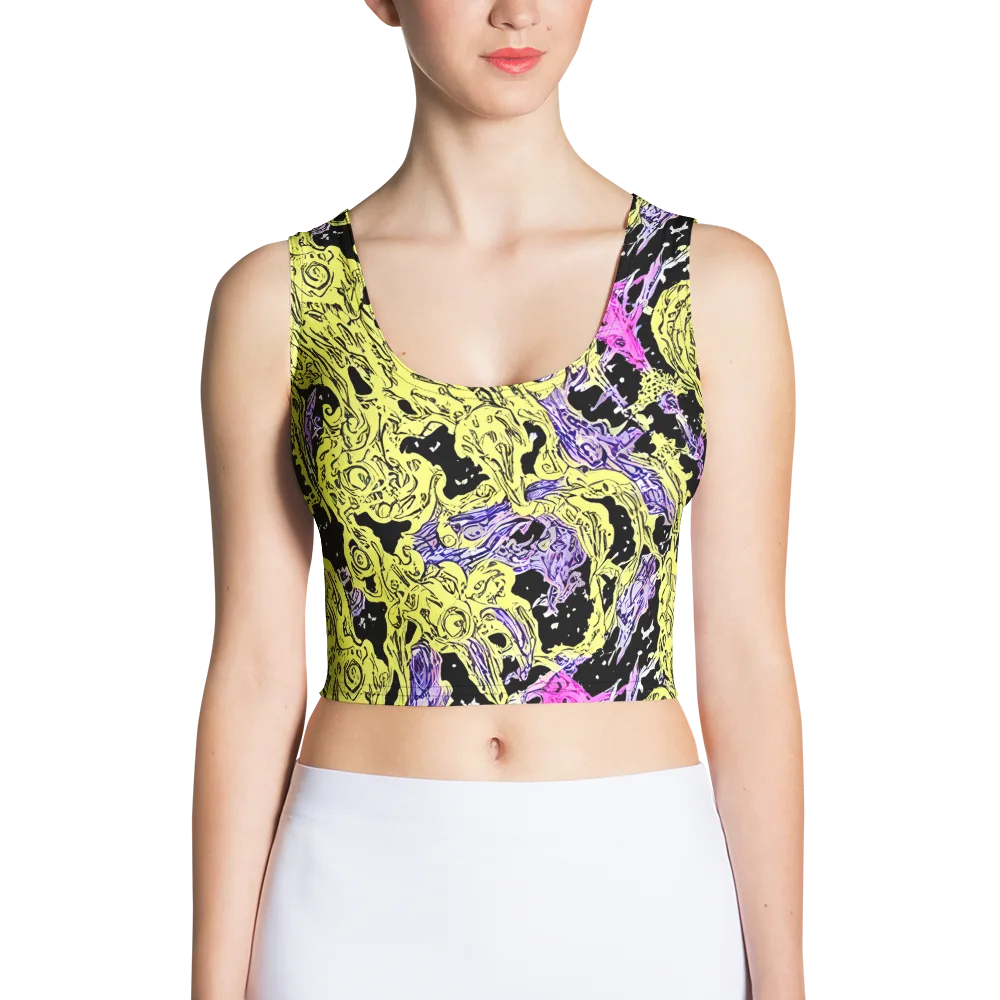 Acid Etching on Crop Top — Front