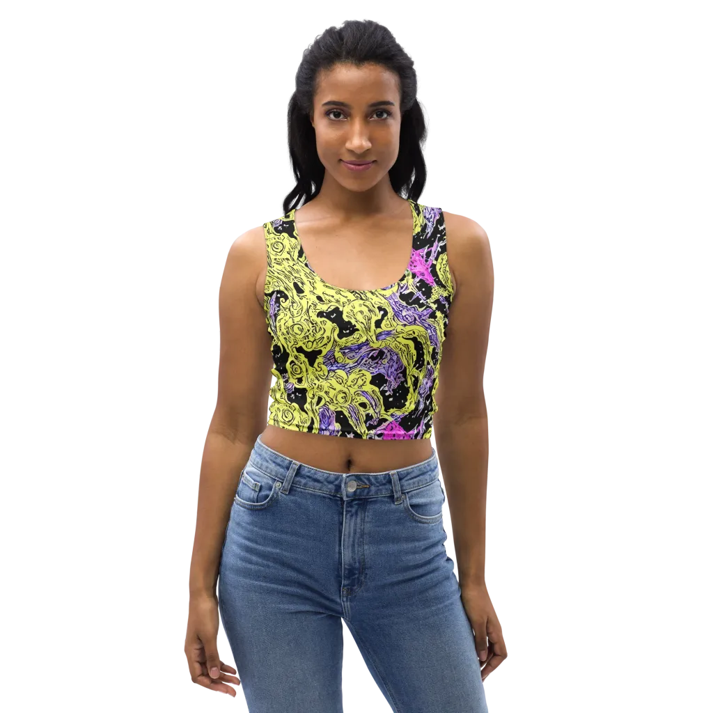 Acid Etching on Crop Top — Front