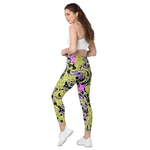 Acid Etching on a Leggings with Pockets