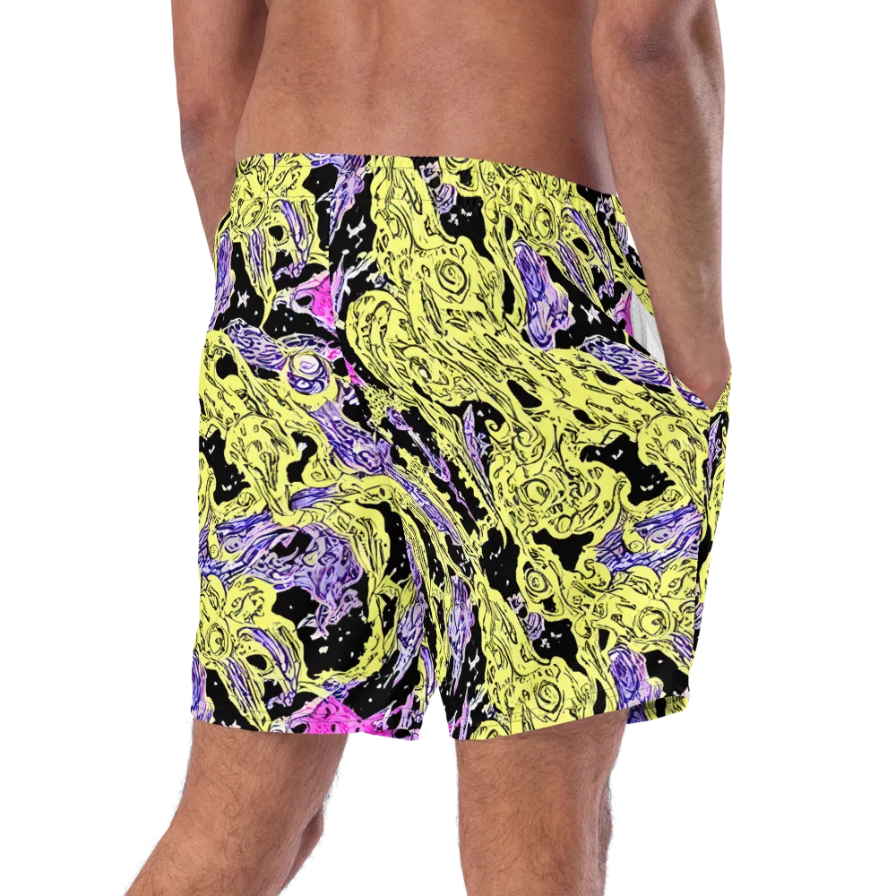 Acid Etching on Swim Trunks — Right Back