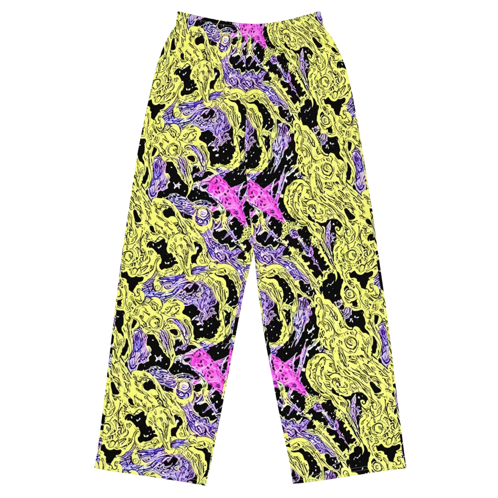 Acid Etching on Wide-Leg Pants — Front