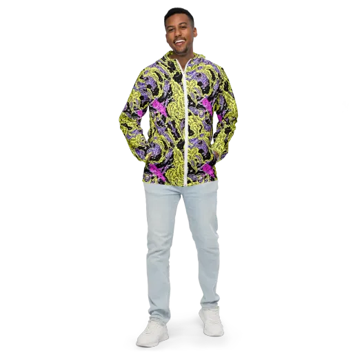 Acid Etching on a Men's Windbreaker