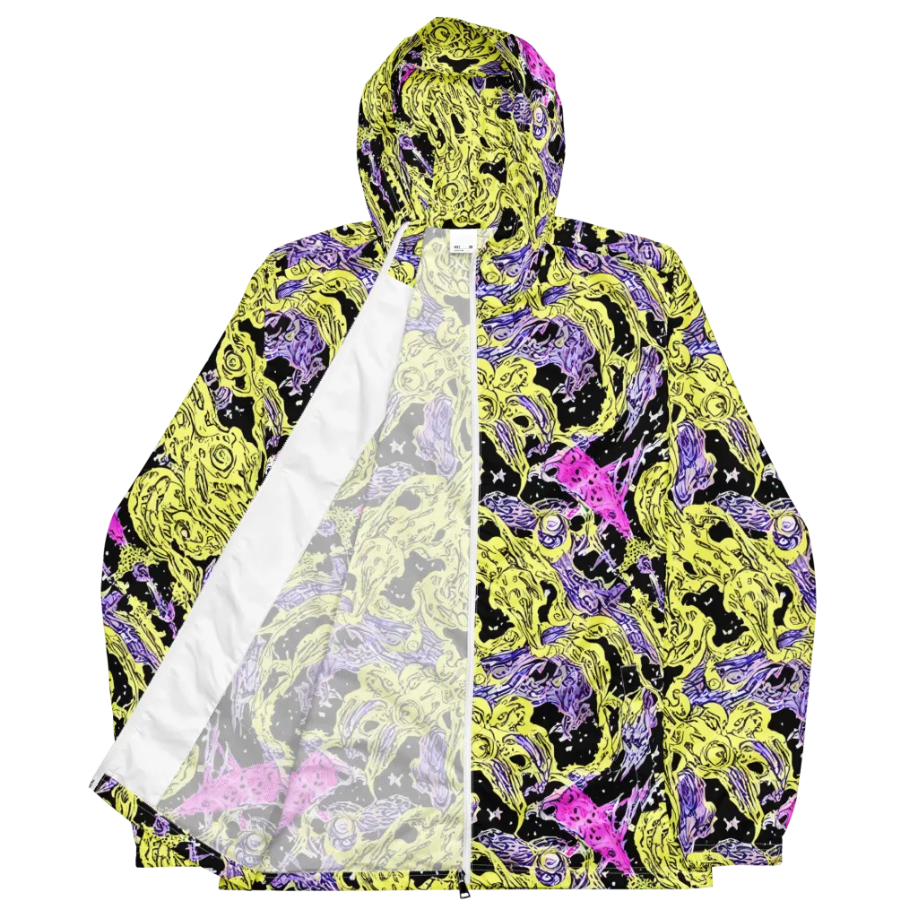 Acid Etching on Men's Windbreaker — Front