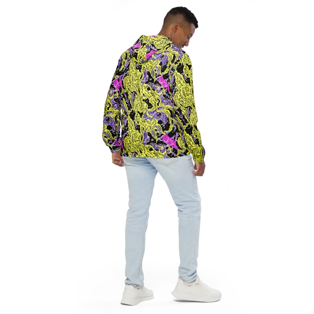Acid Etching on Men's Windbreaker — Back