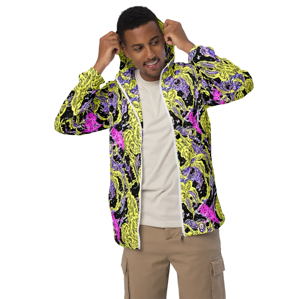 Acid Etching on Men's Windbreaker — Front