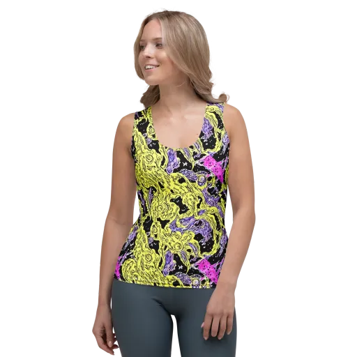Acid Etching on a Women's Tank Top