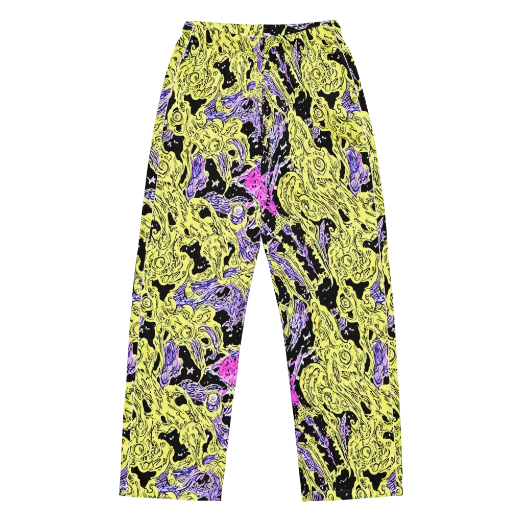 Acid Etching on Women's Pajama Pants — Front